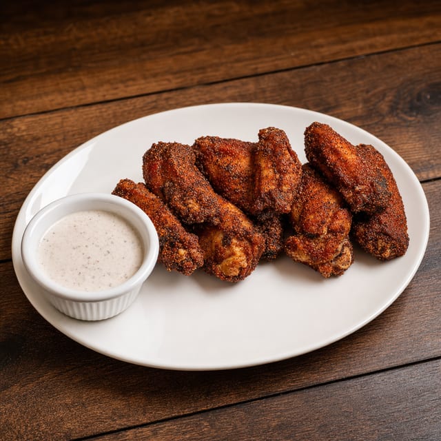 Smoked Dry Rubbed Wings.